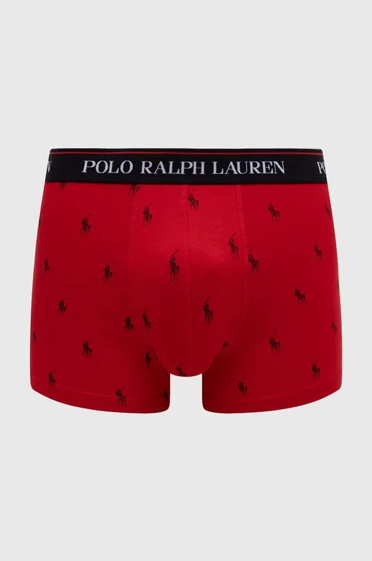 burgundské Boxerky Polo Ralph Lauren 3-pak