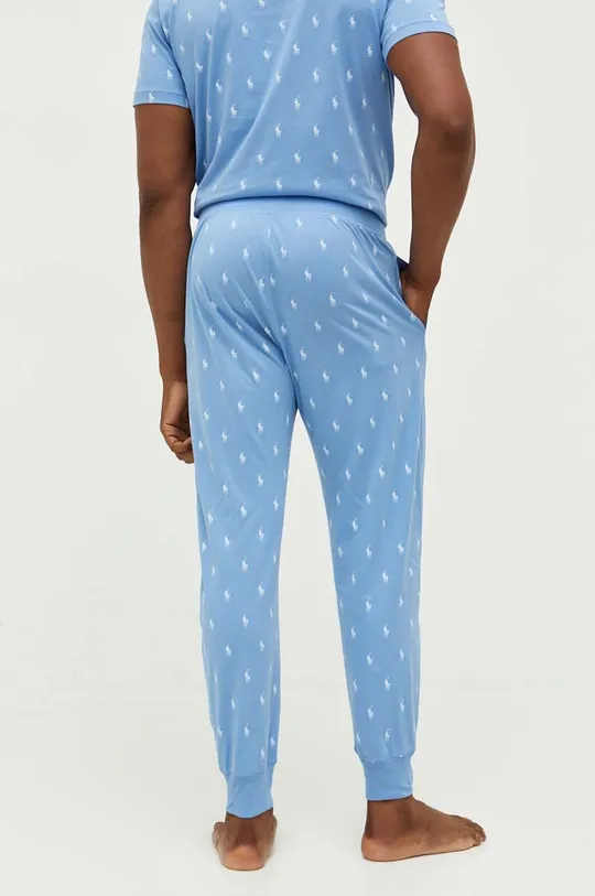 Βαμβακερό παντελόνι πιτζάμα Polo Ralph Lauren μπλε