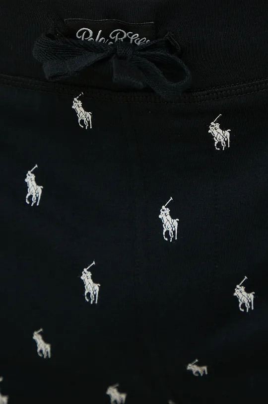 czarny Polo Ralph Lauren szorty piżamowe bawełniane