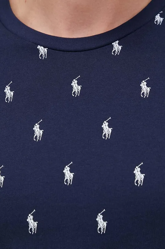 granatowy Polo Ralph Lauren t-shirt piżamowy bawełniany