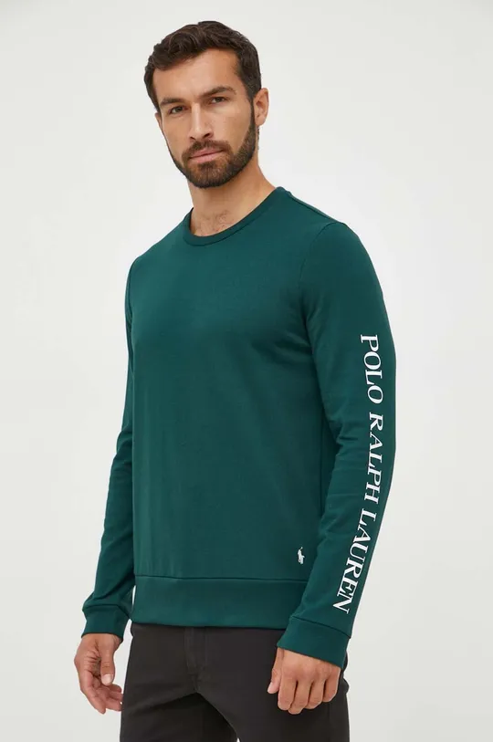 zelena Homewear majica dugih rukava Polo Ralph Lauren Muški