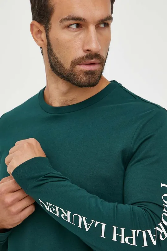 zelena Homewear majica dugih rukava Polo Ralph Lauren