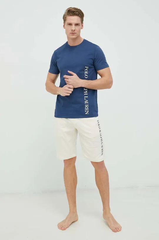 Polo Ralph Lauren t-shirt piżamowy granatowy