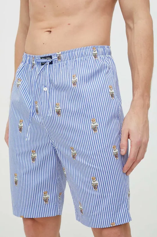 modrá Bavlnené pyžamové šortky Polo Ralph Lauren Pánsky