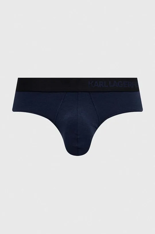 Slip gaćice Karl Lagerfeld 3-pack mornarsko plava
