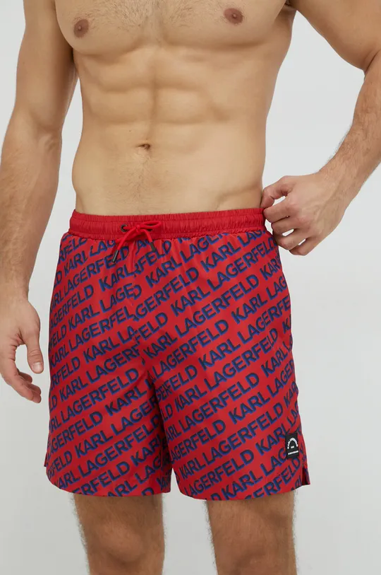 crvena Kratke hlače za kupanje Karl Lagerfeld Muški