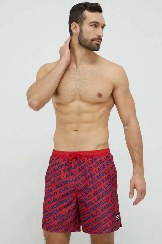 Kratke hlače za kupanje Karl Lagerfeld crvena