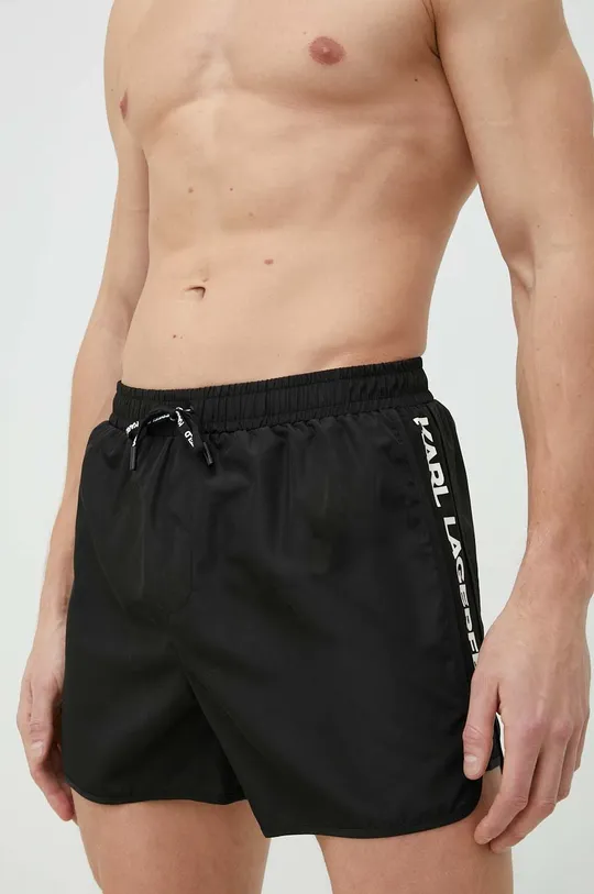 črna Kopalne kratke hlače Karl Lagerfeld Moški