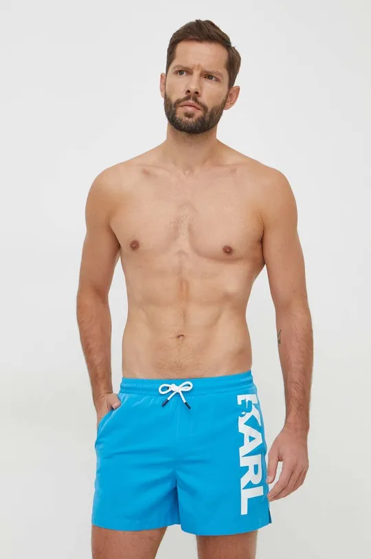 Karl Lagerfeld szorty kąpielowe niebieski