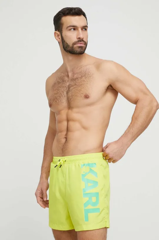 zielony Karl Lagerfeld szorty kąpielowe Męski