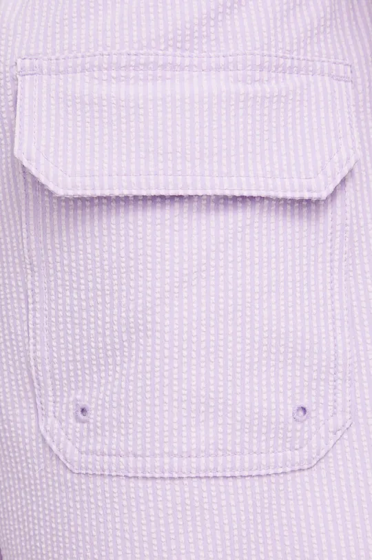 fialová Plavkové šortky Abercrombie & Fitch
