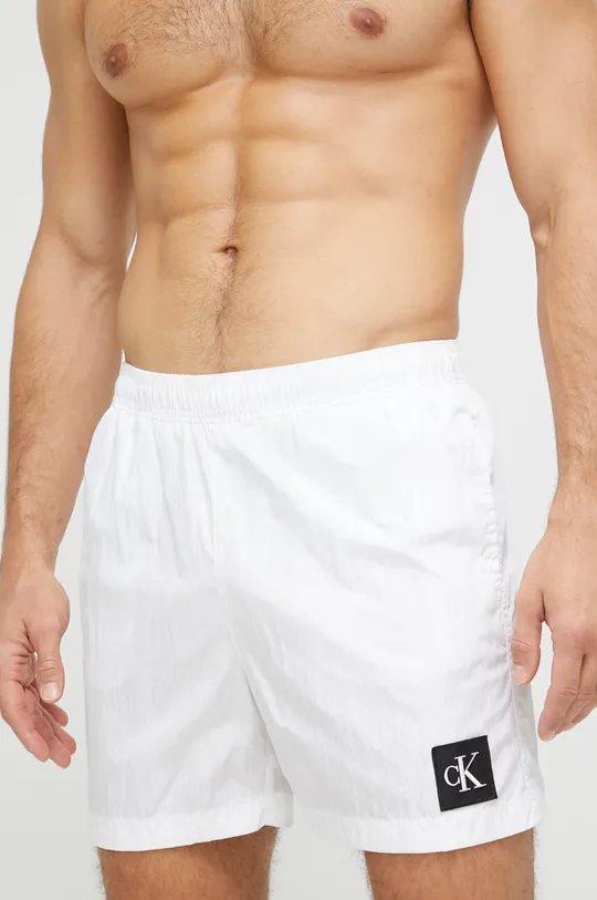bela Kopalne kratke hlače Calvin Klein Moški