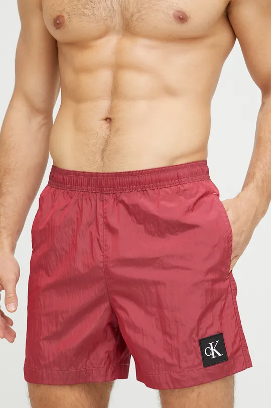 rdeča Kopalne kratke hlače Calvin Klein Moški