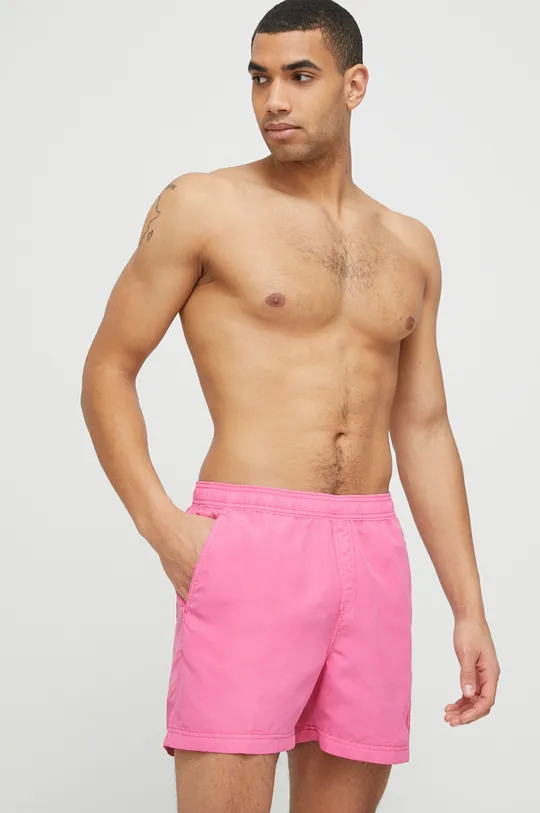 Kratke hlače za kupanje Calvin Klein roza
