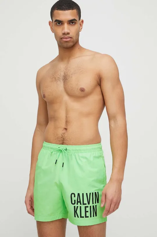 Kratke hlače za kupanje Calvin Klein zelena
