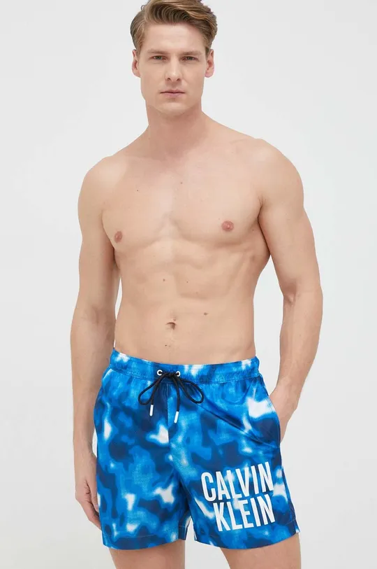 modra Kopalne kratke hlače Calvin Klein Moški