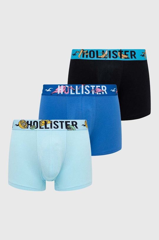 námořnická modř Boxerky Hollister Co. 3-pack Pánský