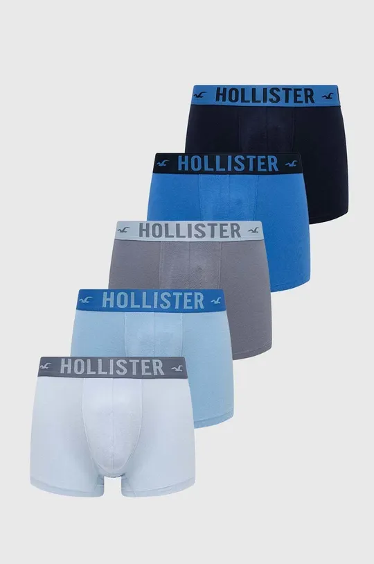 μπλε Μποξεράκια Hollister Co. 5-pack Ανδρικά