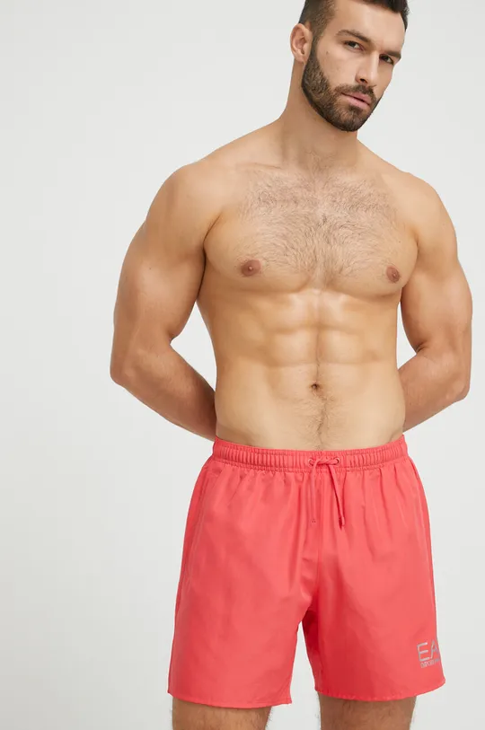 roza Kratke hlače za kupanje EA7 Emporio Armani Muški