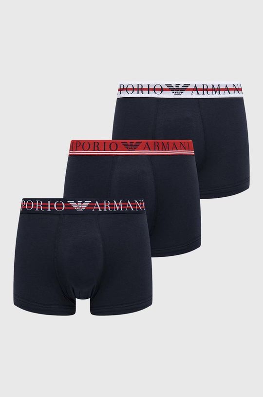 granatowy Emporio Armani Underwear bokserki 3-pack Męski