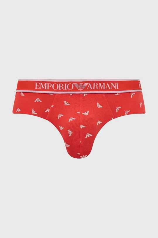 Slipy Emporio Armani Underwear 3-pak červená