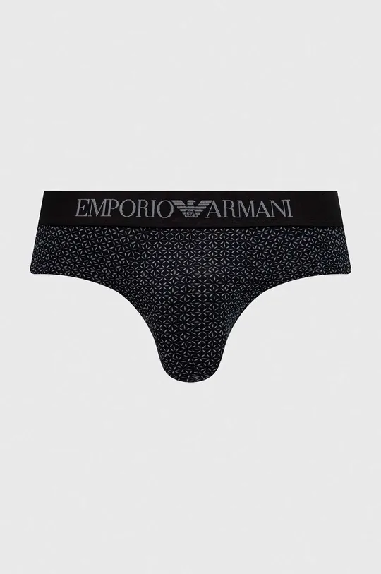 Slipy Emporio Armani Underwear 2-pak čierna