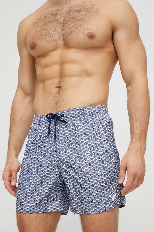 niebieski Emporio Armani Underwear szorty kąpielowe Męski