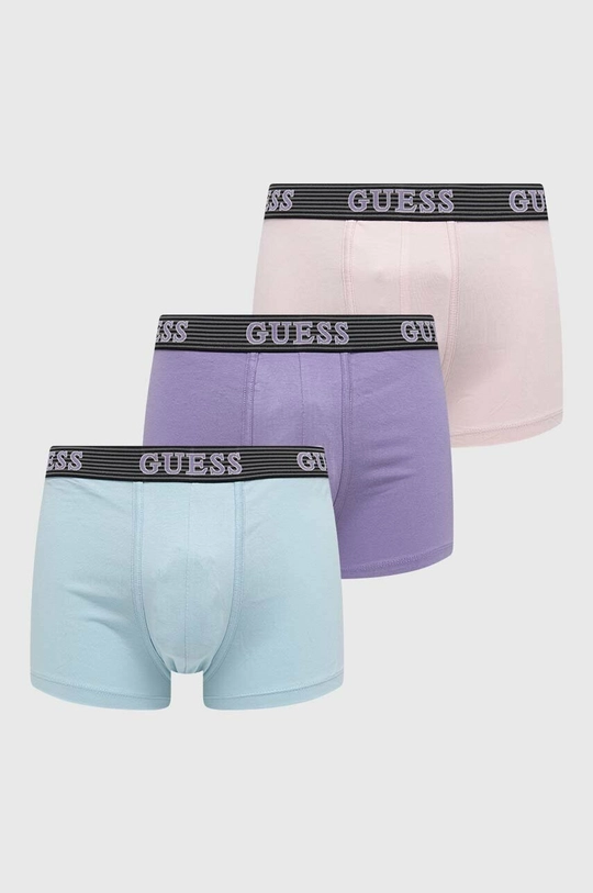 μωβ Μποξεράκια Guess 3-pack Ανδρικά