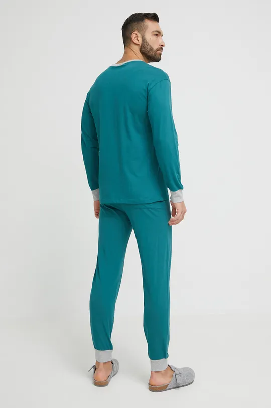 United Colors of Benetton piżama bawełniana zielony