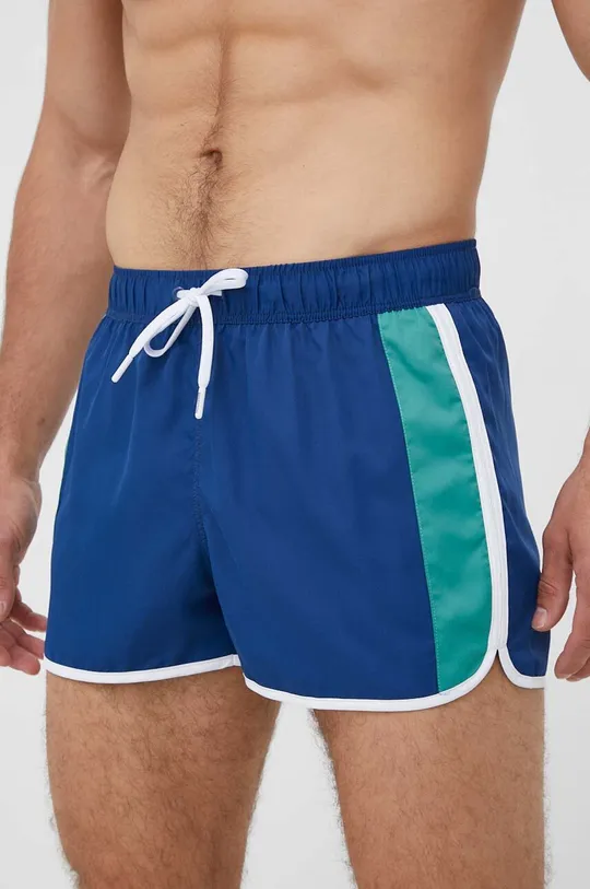 Plavkové šortky United Colors of Benetton tmavomodrá