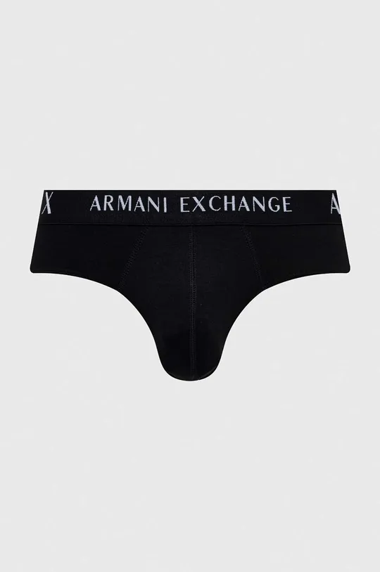 Armani Exchange slipy 3-pack Materiał zasadniczy: 95 % Bawełna, 5 % Elastan, Taśma: 84 % Poliester, 16 % Elastan