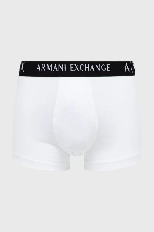 Boksarice Armani Exchange 2-pack  Glavni material: 95 % Bombaž, 5 % Elastan Obroba: 84 % Poliester, 16 % Elastan