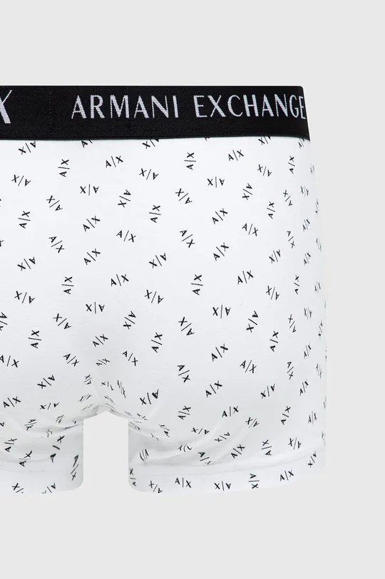 biały Armani Exchange bokserki 2-pack