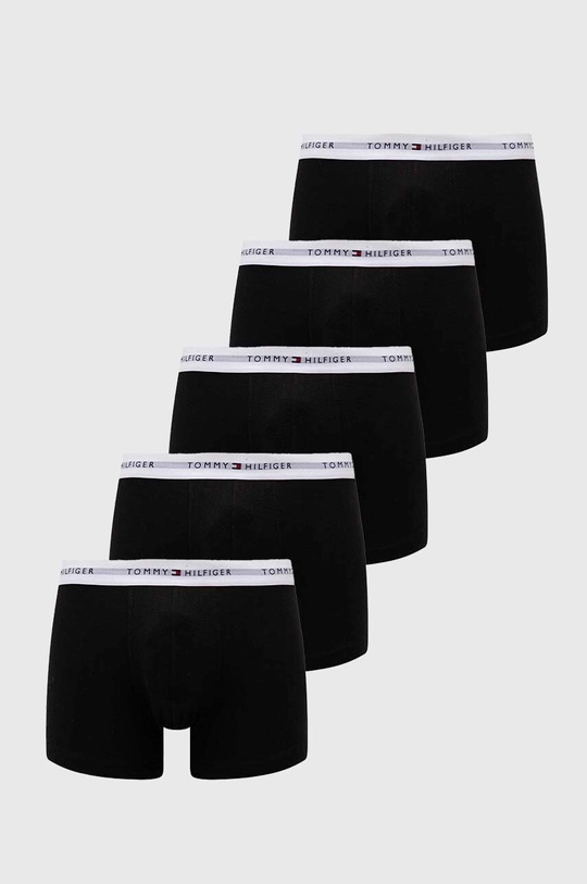 czarny Tommy Hilfiger bokserki 5-pack Męski