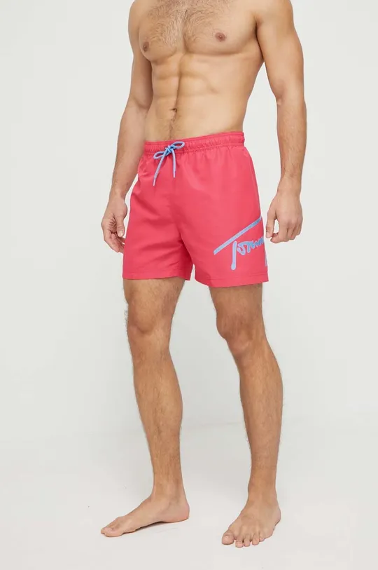 Tommy Jeans szorty kąpielowe różowy