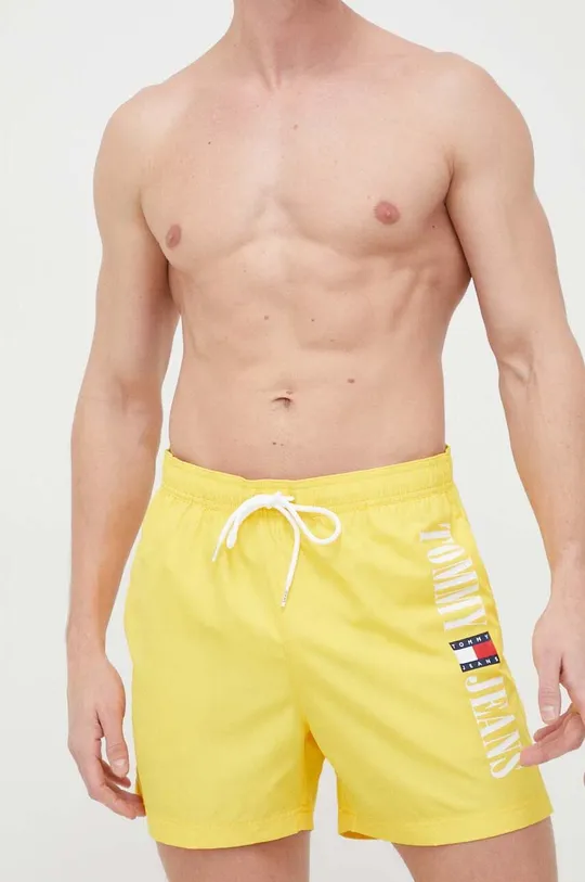 Tommy Jeans szorty kąpielowe żółty