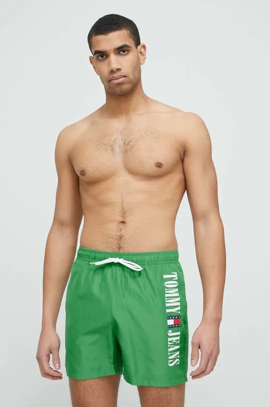 Σορτς κολύμβησης Tommy Jeans πράσινο