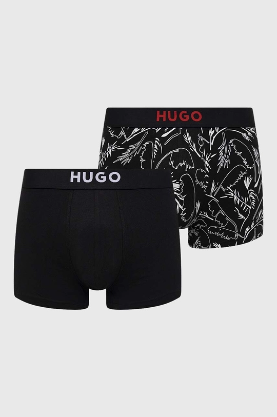 μαύρο Μποξεράκια HUGO 2-pack Ανδρικά