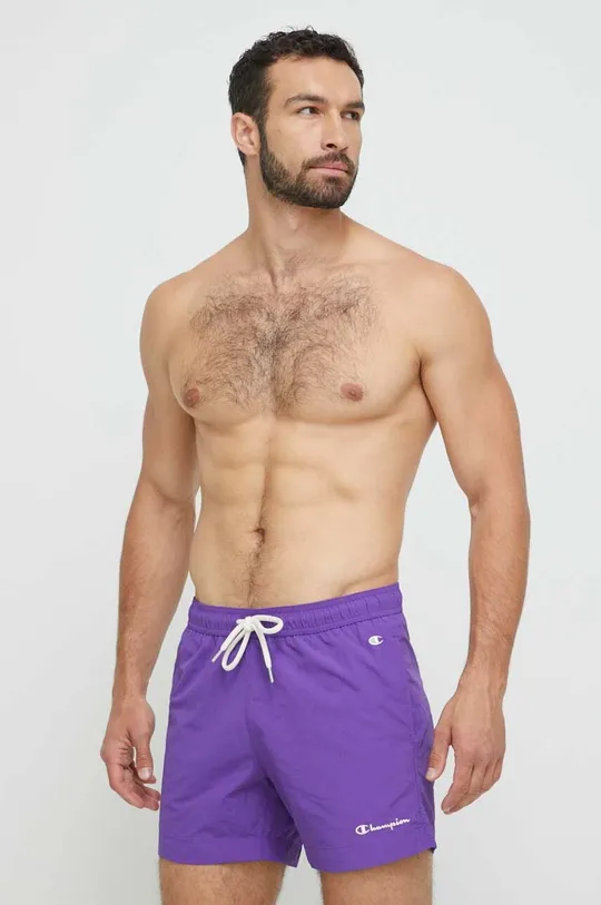 vijolična Kopalne kratke hlače Champion Moški