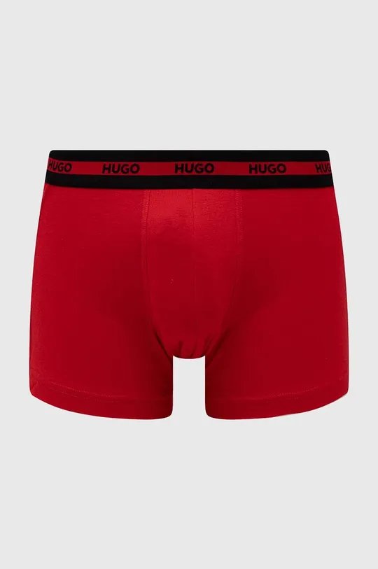 Boksarice HUGO 3-pack rdeča
