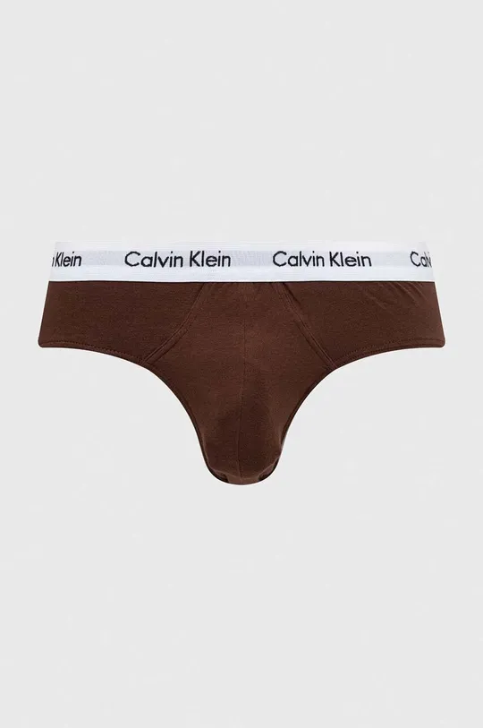 Moške spodnjice Calvin Klein Underwear 3-pack rjava