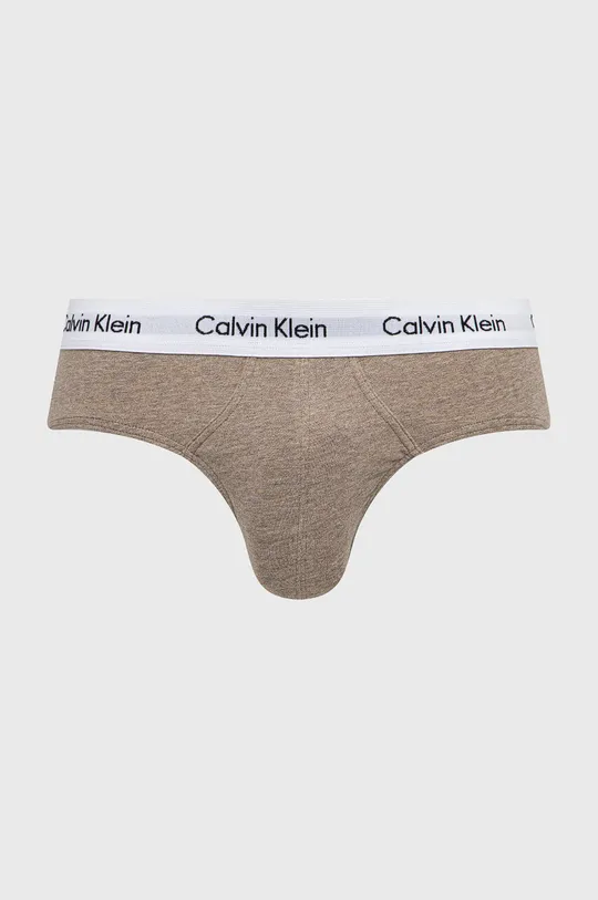 Slip gaćice Calvin Klein Underwear 3-pack smeđa
