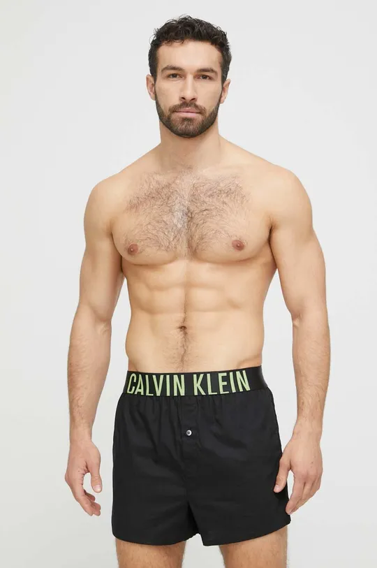 чёрный Хлопковые боксёры Calvin Klein Underwear 2 шт