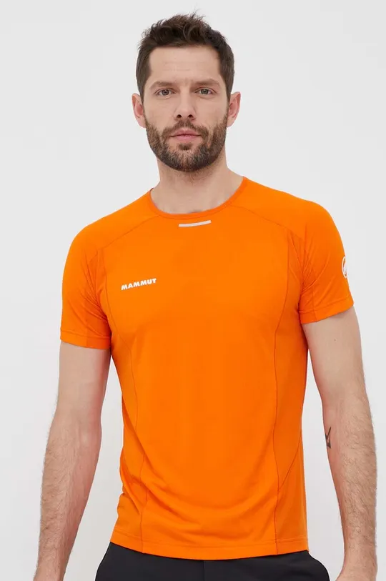 oranžová Funkčné tričko Mammut Aenergy FL Pánsky
