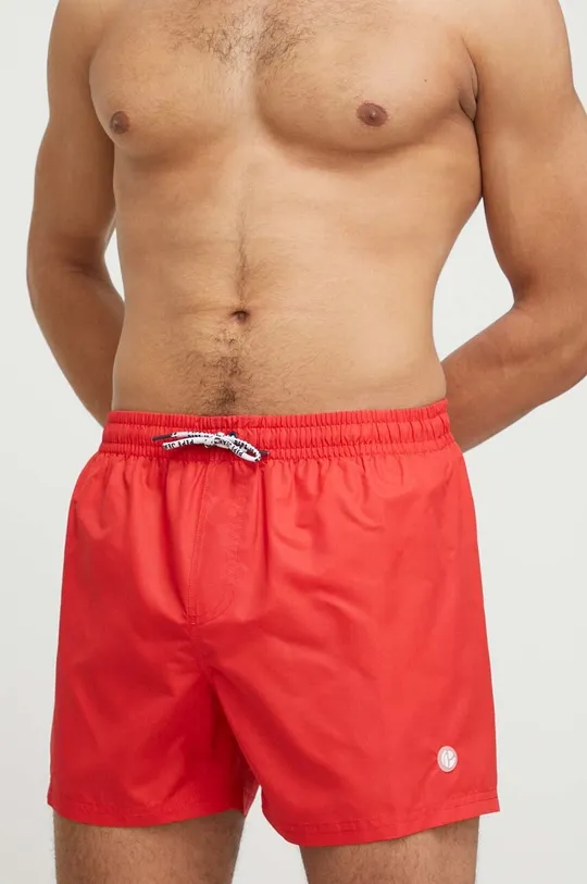 czerwony Pepe Jeans szorty kąpielowe Finn Męski
