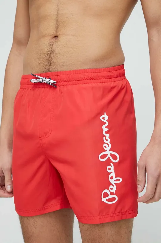 Pepe Jeans szorty kąpielowe czerwony