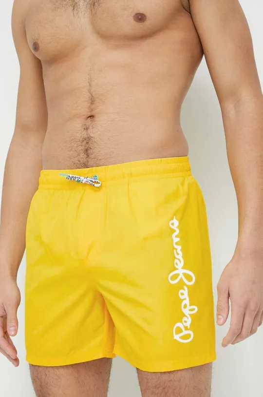 żółty Pepe Jeans szorty kąpielowe Finnick Męski