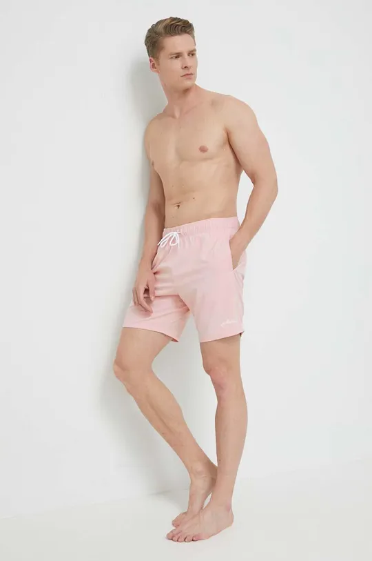 Plavkové šortky Hollister Co. ružová