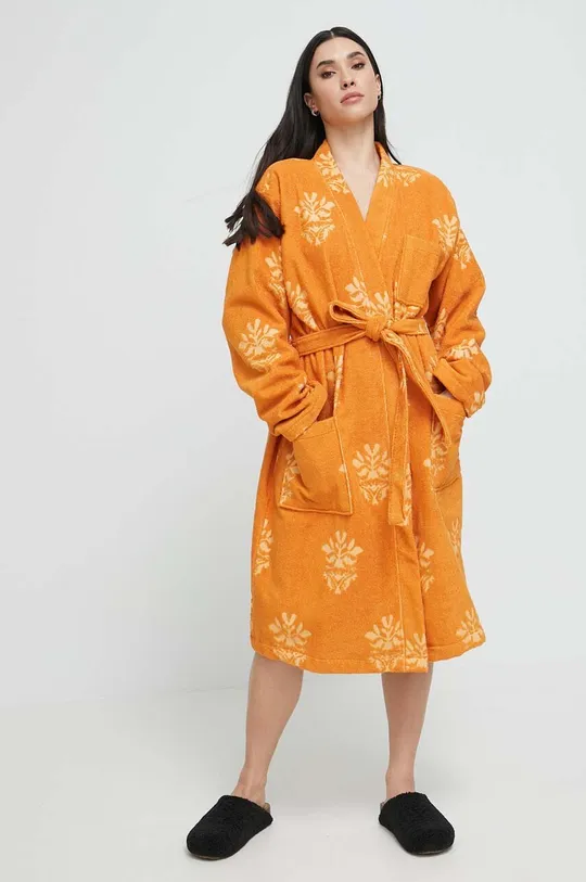 Бавовняний халат OAS помаранчевий