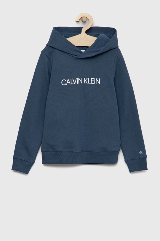 μπλε Παιδική βαμβακερή μπλούζα Calvin Klein Jeans Για αγόρια